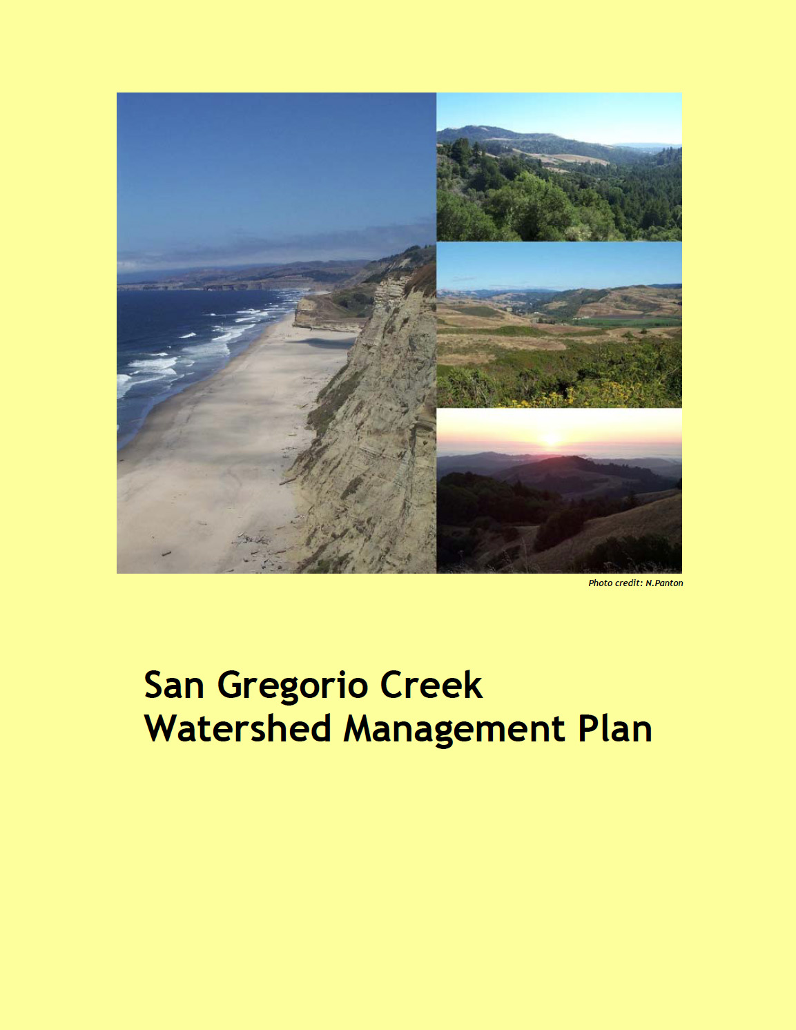 Presentation of the San Gregorio Creek Watershed Management Plan